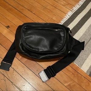 Maison Margiela oversized leather fanny bag
